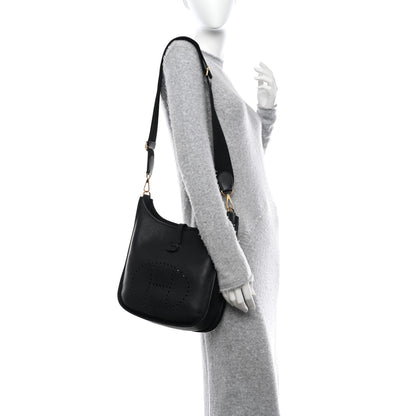 Hermes Taurillon Clemence Evelyne III PM Black 2 of 10
