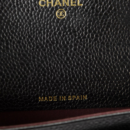 Chanel Caviar Quilted Flap Card Holder Black 6 of 8