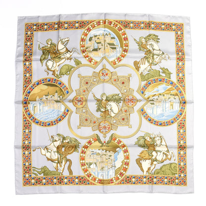 Hermes Silk Le Triomphe Du Paladin Scarf 90 1 of 4