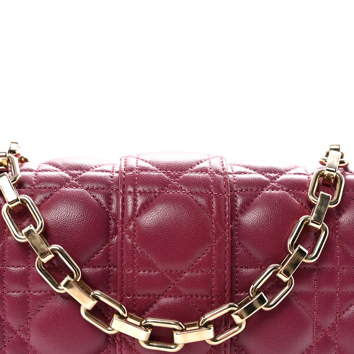 Christian Dior Lambskin Cannage Medium Miss Dior Flap Fuchsia 8 of 10