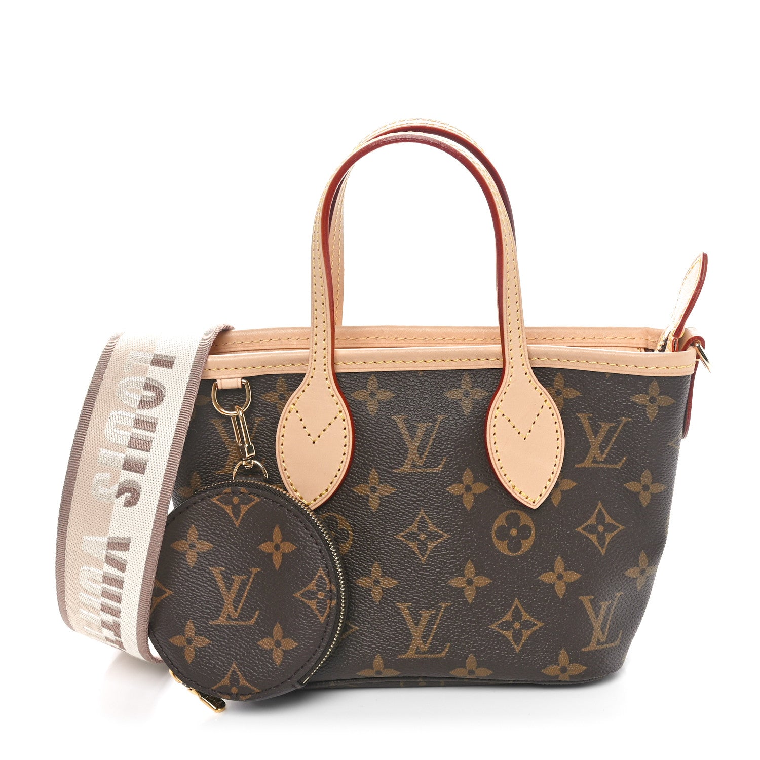 Louis Vuitton Monogram Neverfull BB Beige 1 of 10