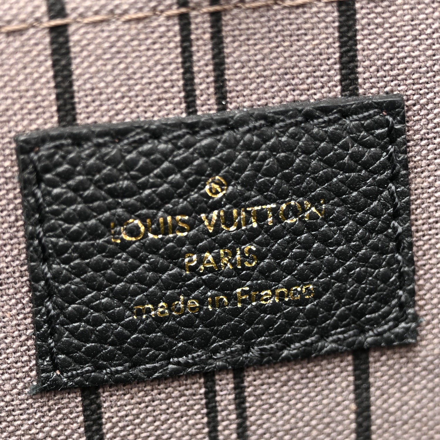 Louis Vuitton Empreinte Montaigne MM Black 6 of 10