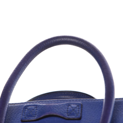 Celine Drummed Calfskin Nano Luggage Indigo 23 of 26