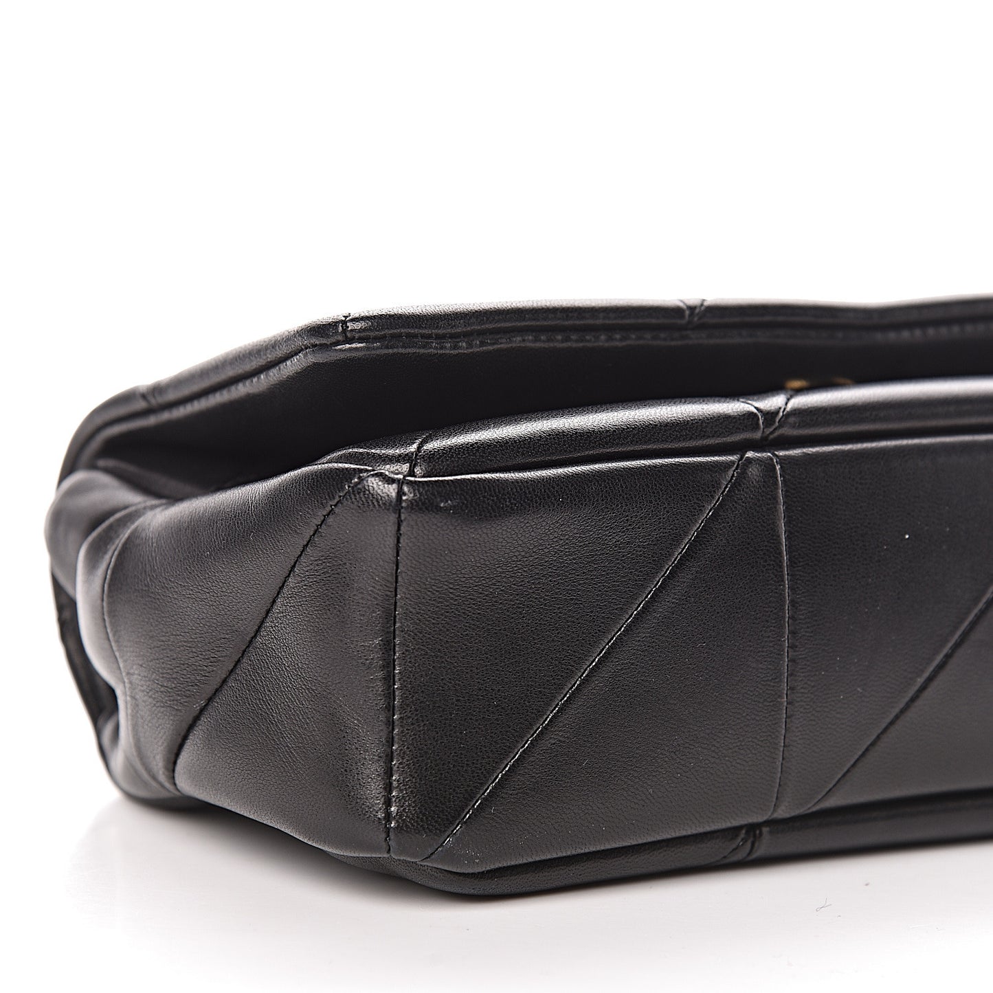 Lambskin Patchwork Monogram Small Jamie Black