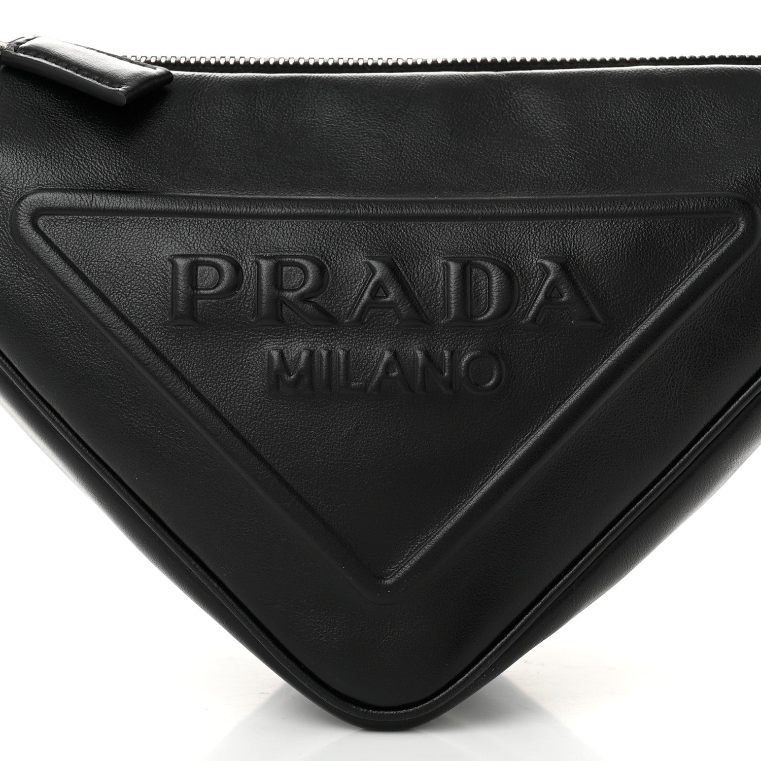Prada Grace Lux Triangle Shoulder Bag Black 8 of 10