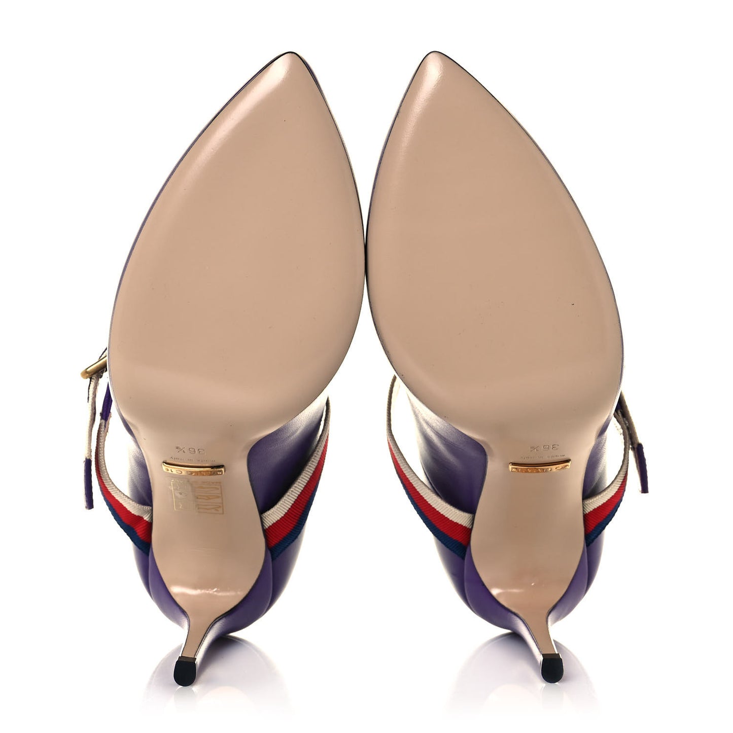 Malaga Kid Sylvie High Heel Pumps 36.5 Shine Purple