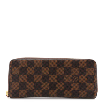 Louis Vuitton Damier Ebene Clemence Wallet Cherry 1 of 9