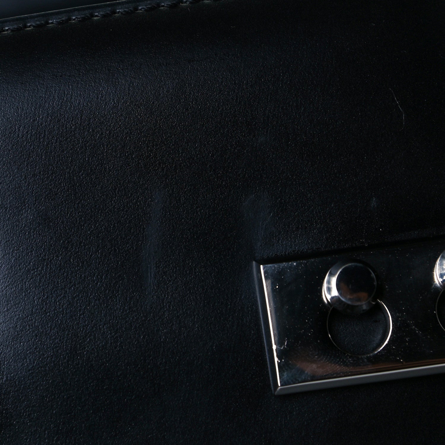 Delvaux Calfskin MM Tempete Satchel Black 6 of 8