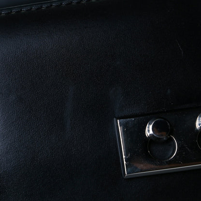 Delvaux Calfskin MM Tempete Satchel Black 6 of 8