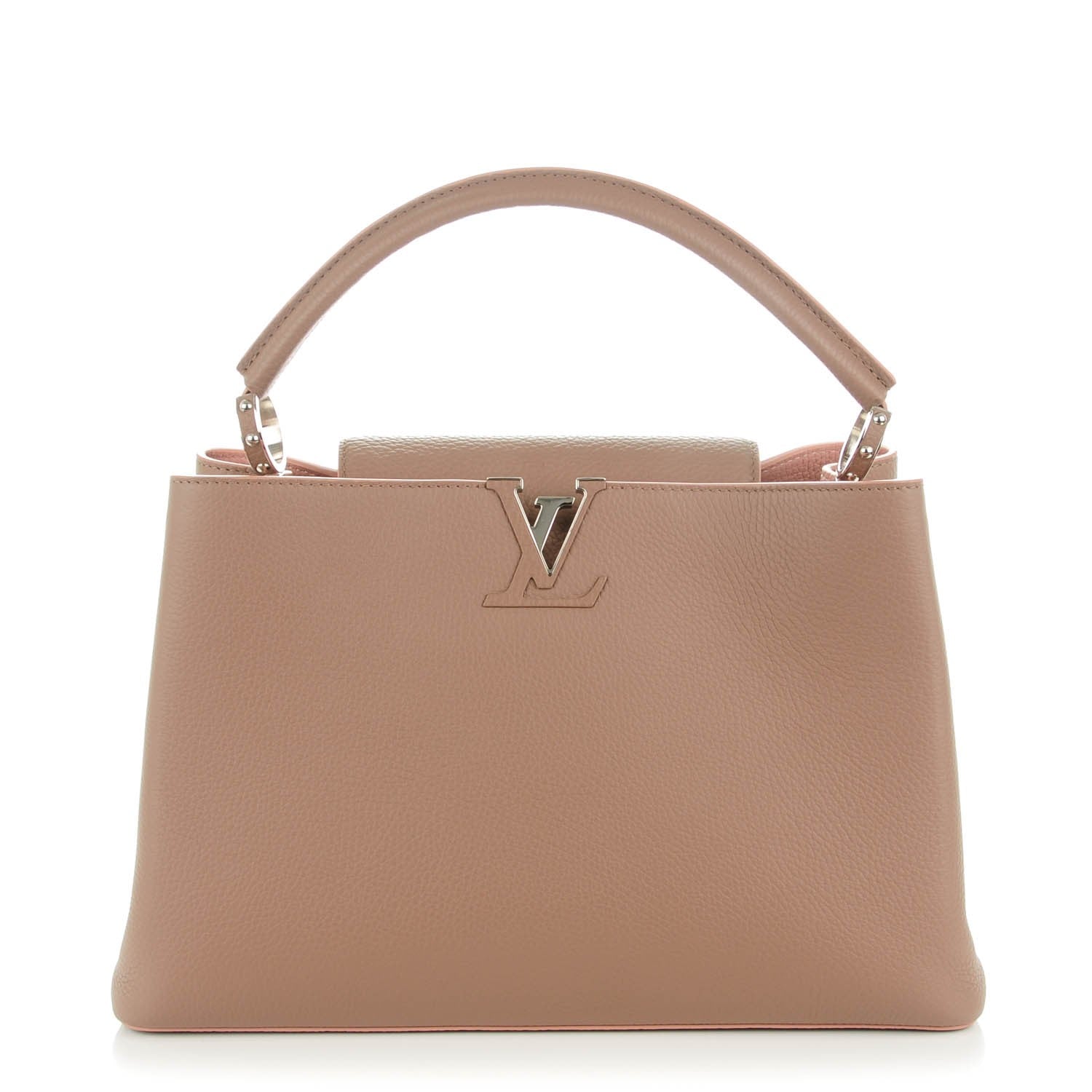 Louis Vuitton Taurillon Capucines MM Magnolia 1 of 7