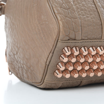 Alexander Wang Pebbled Lambskin Rockie Latte Rose Gold Hardware 9 of 10
