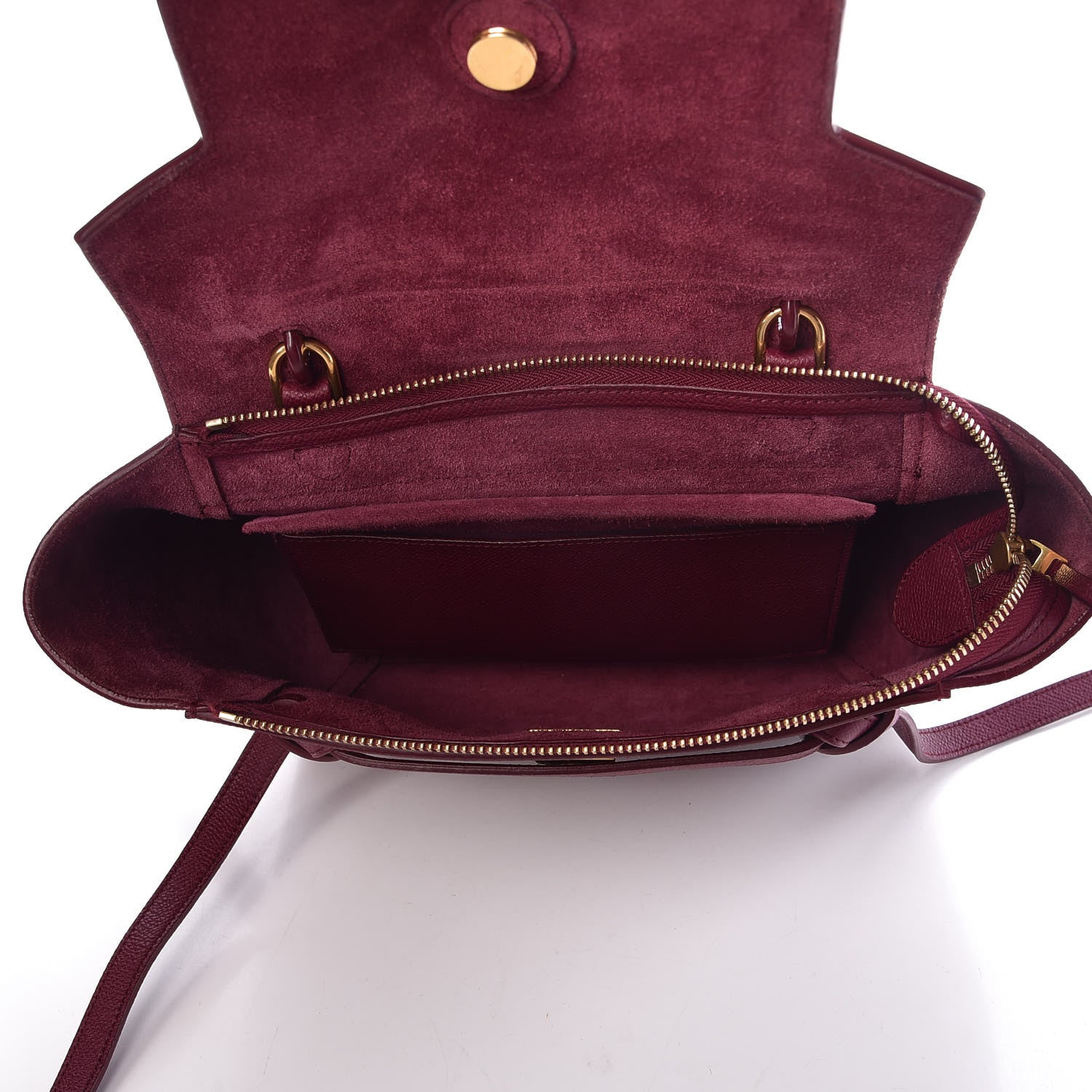 Celine Baby Grained Calfskin Micro Belt Bag Plum 5 of 9