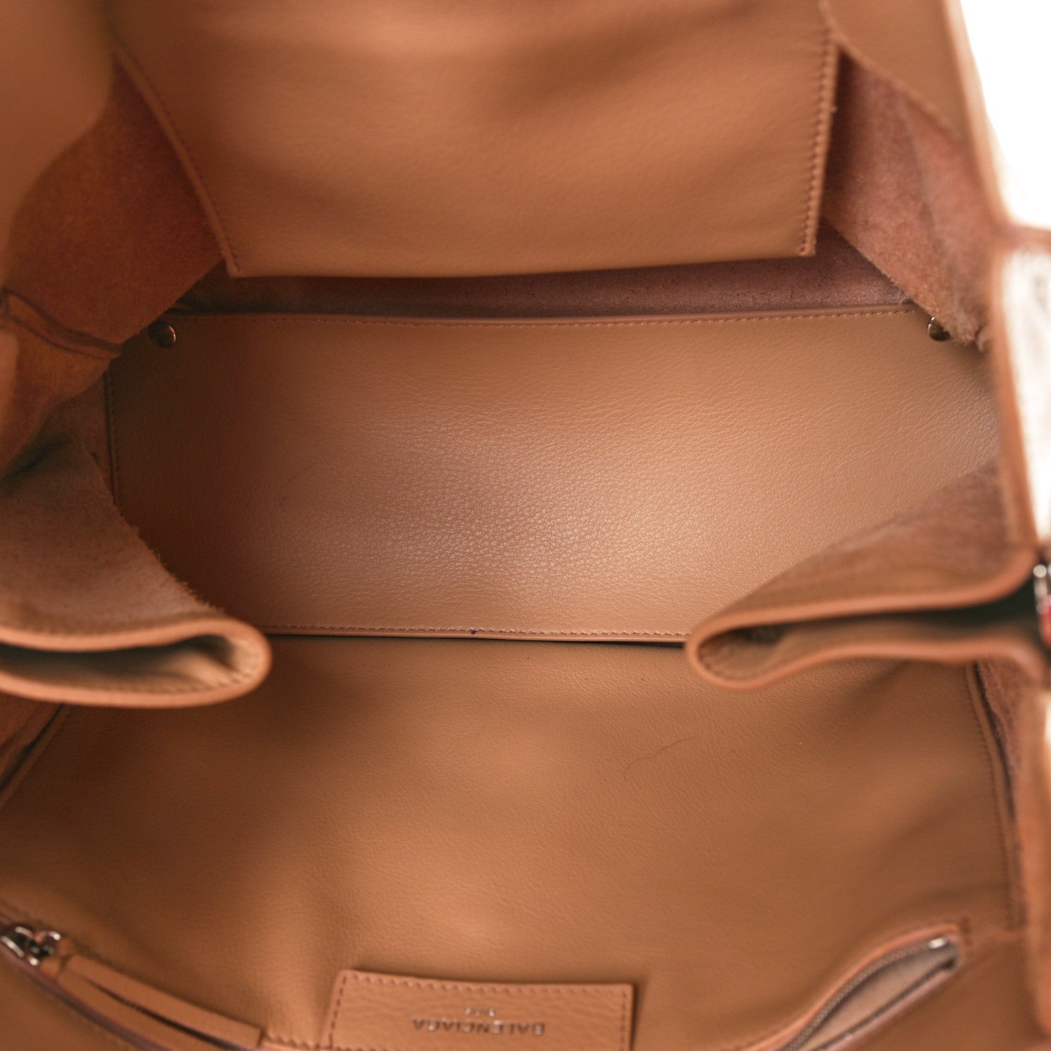 Balenciaga Veau Papier B4 Zip Around Tote Rose Des Sables 6 of 12