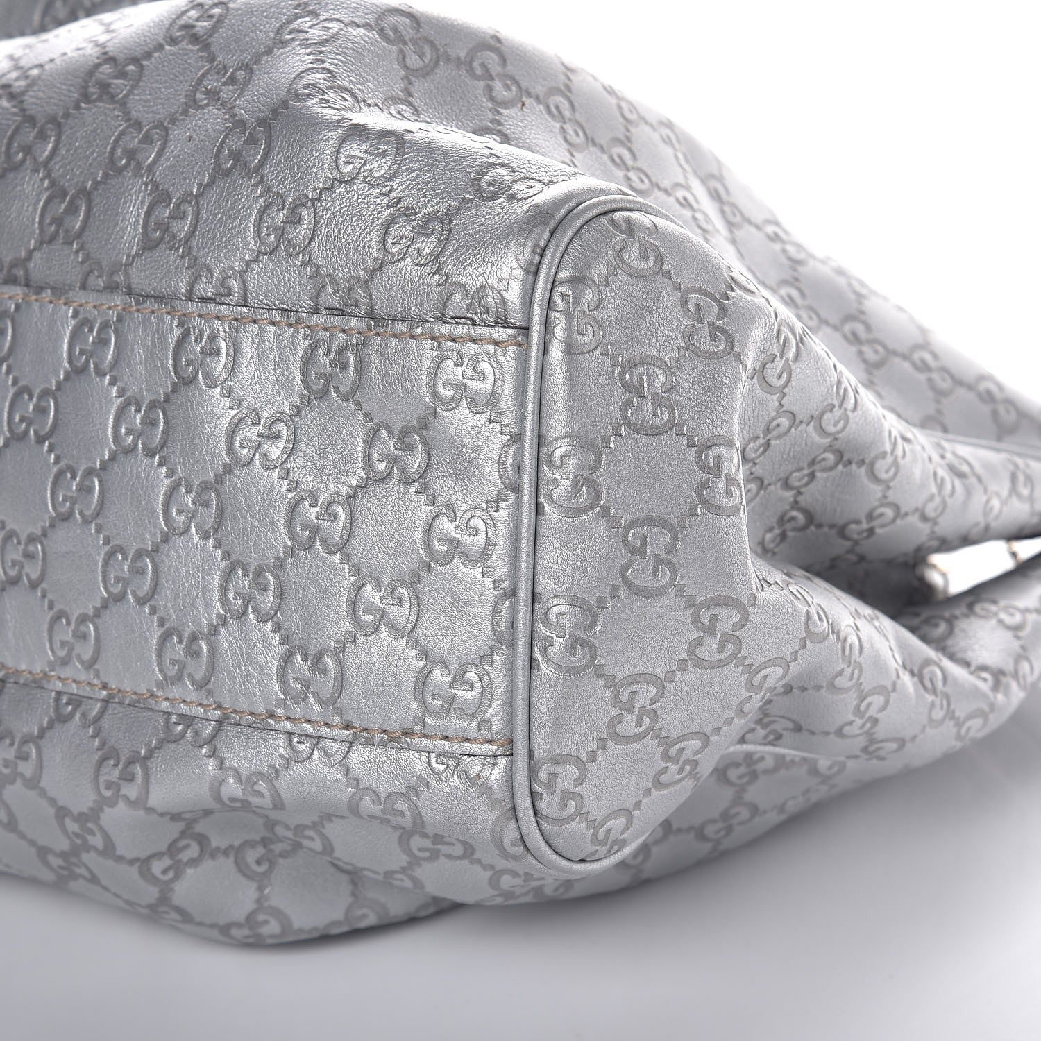 Gucci Guccissima Large Sukey Tote Silver 11 of 11