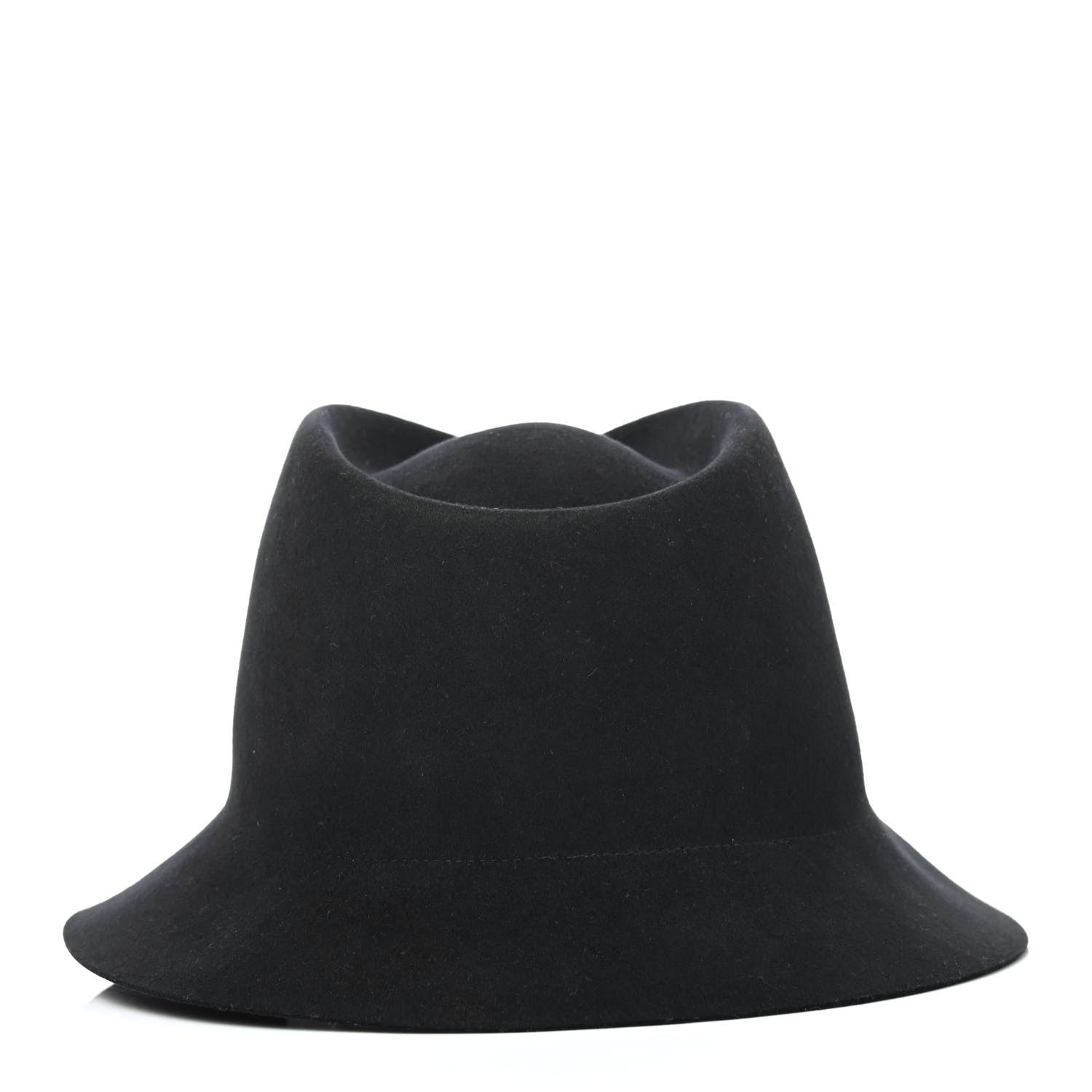 Hermes Rabbit Felt Hat 56 Black 3 of 5