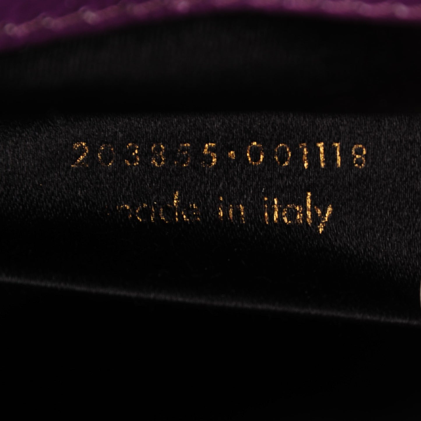 Textured Patent Monogram Large Belle De Jour Clutch Purple