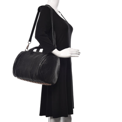 Alexander Wang Pebbled Lambskin Rocco Black Rose Gold Hardware 2 of 10