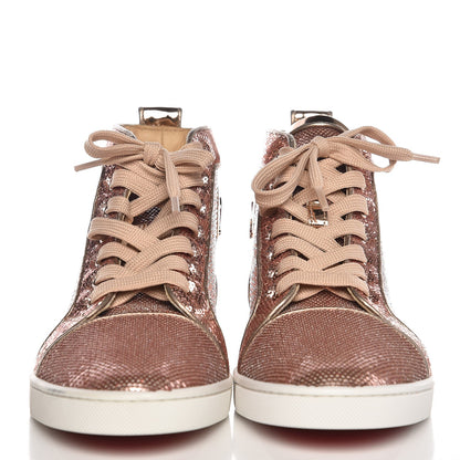 Christian Louboutin Metallic Sequin Bip Bip Orlato Flat Sneakers 39 Nude 3 of 10
