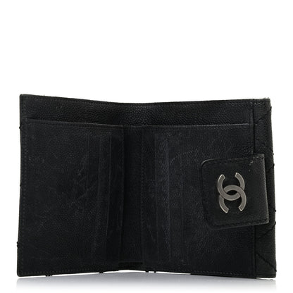 Chanel Caviar Outdoor Ligne French Wallet Black 4 of 4