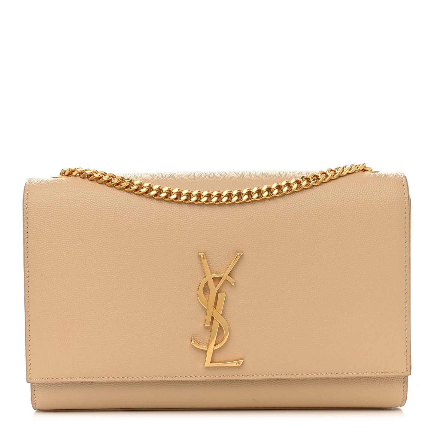 Grain De Poudre Medium Monogram Kate Satchel Dark Beige