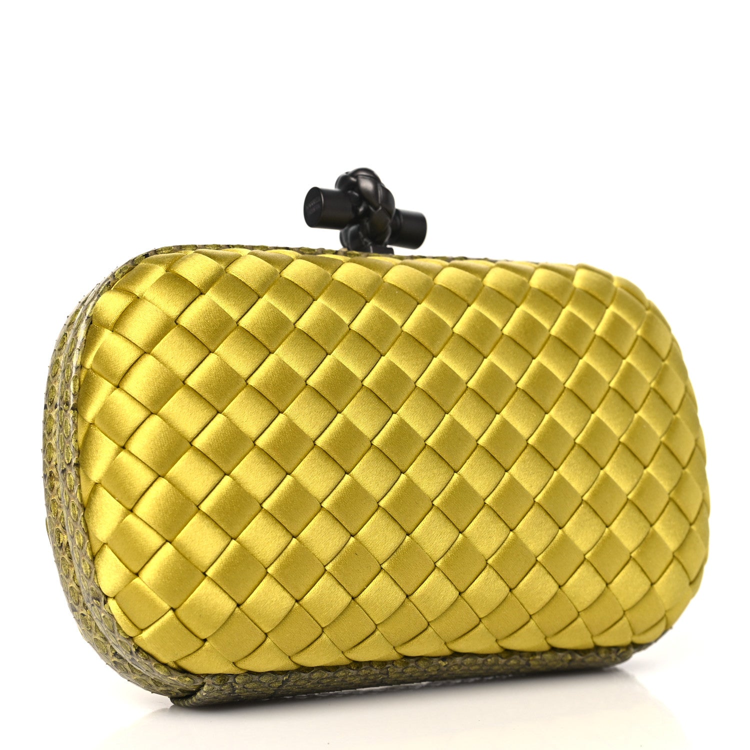 Bottega Veneta Satin Intreccio Impero Ayers Knot Clutch Duchesse 3 of 9