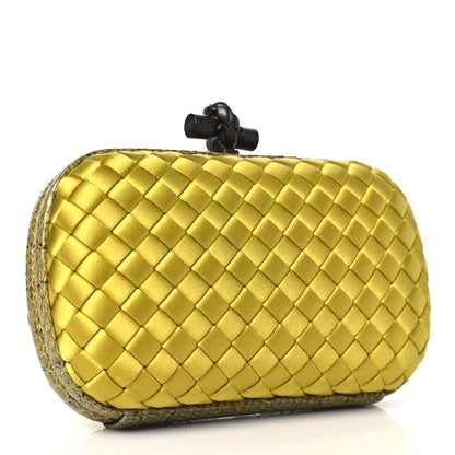 Bottega Veneta Satin Intreccio Impero Ayers Knot Clutch Duchesse 3 of 9