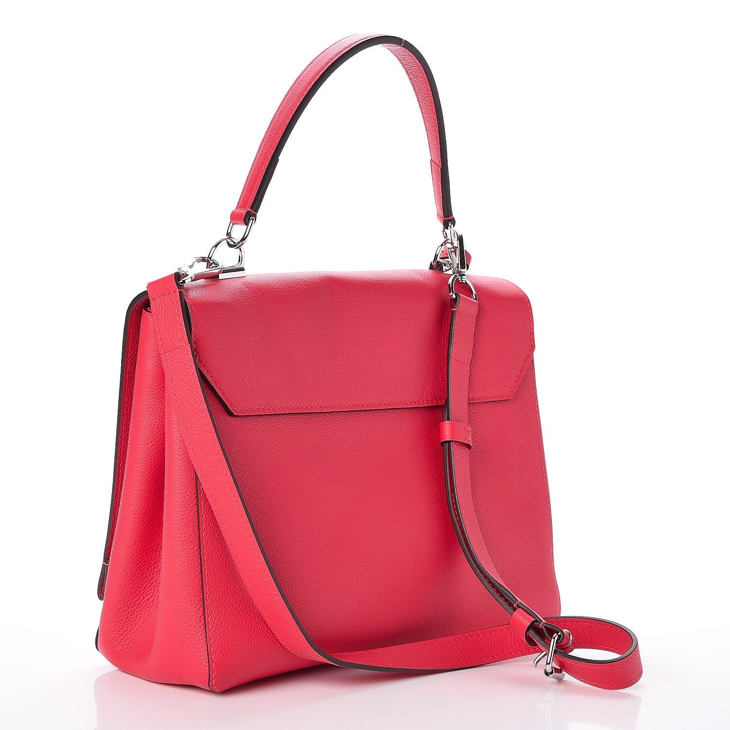 Louis Vuitton Calfskin Lockme II Top Handle Poppy 3 of 7