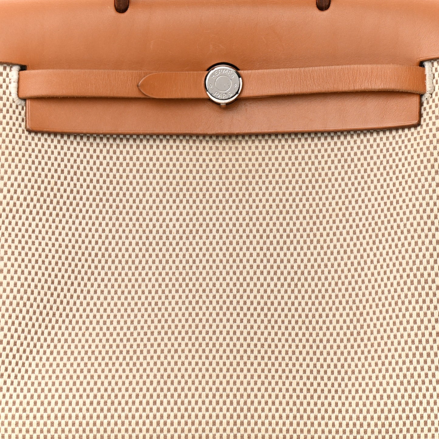 Toile Vache Calfskin Herbag 30 PM Backpack Natural