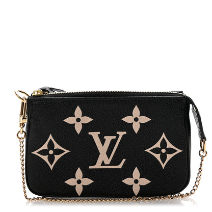 Louis Vuitton Empreinte Monogram Giant Mini Pochette Accessories Black 1 of 6