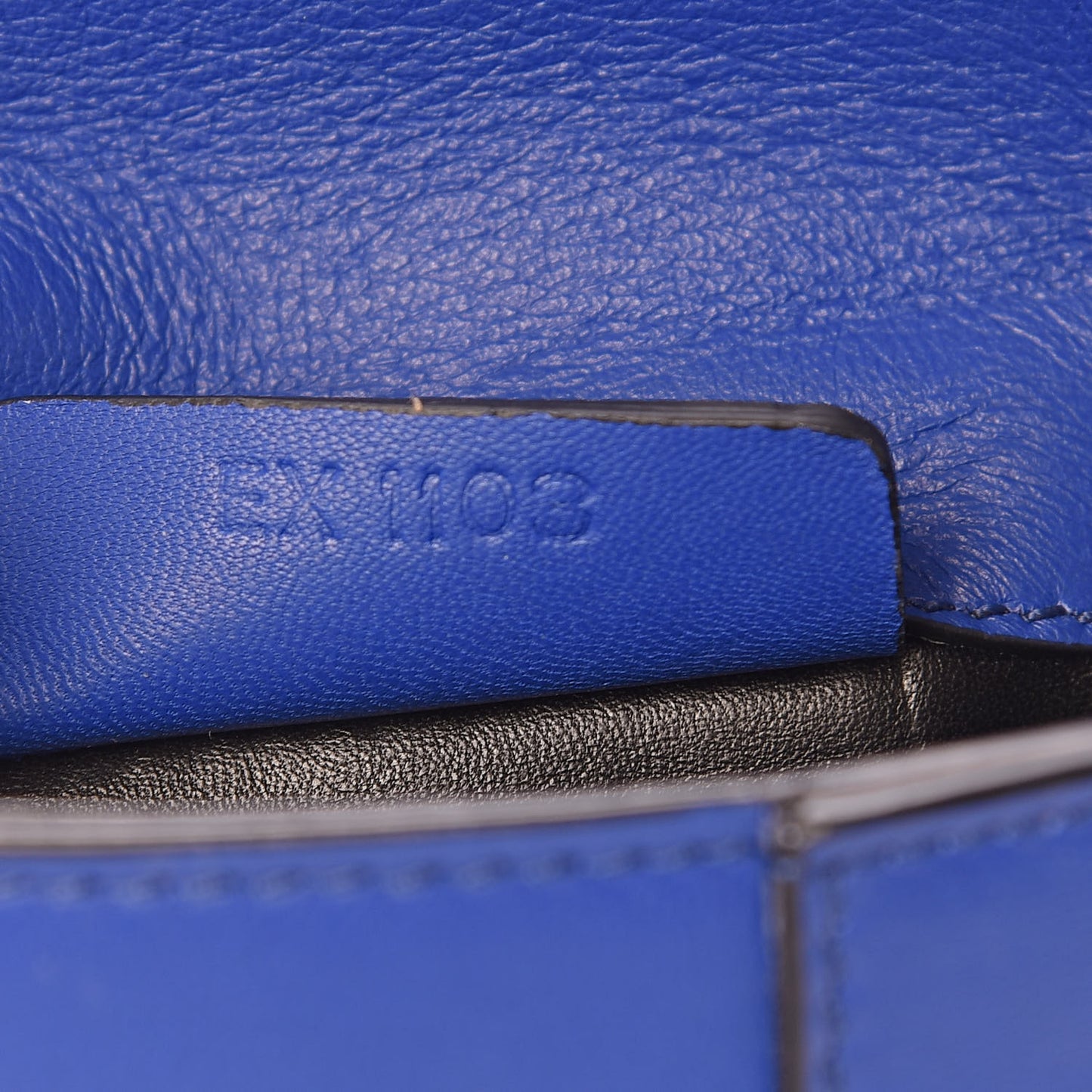 Lambskin Medium Shark Lock Envelope Shoulder Bag Blue
