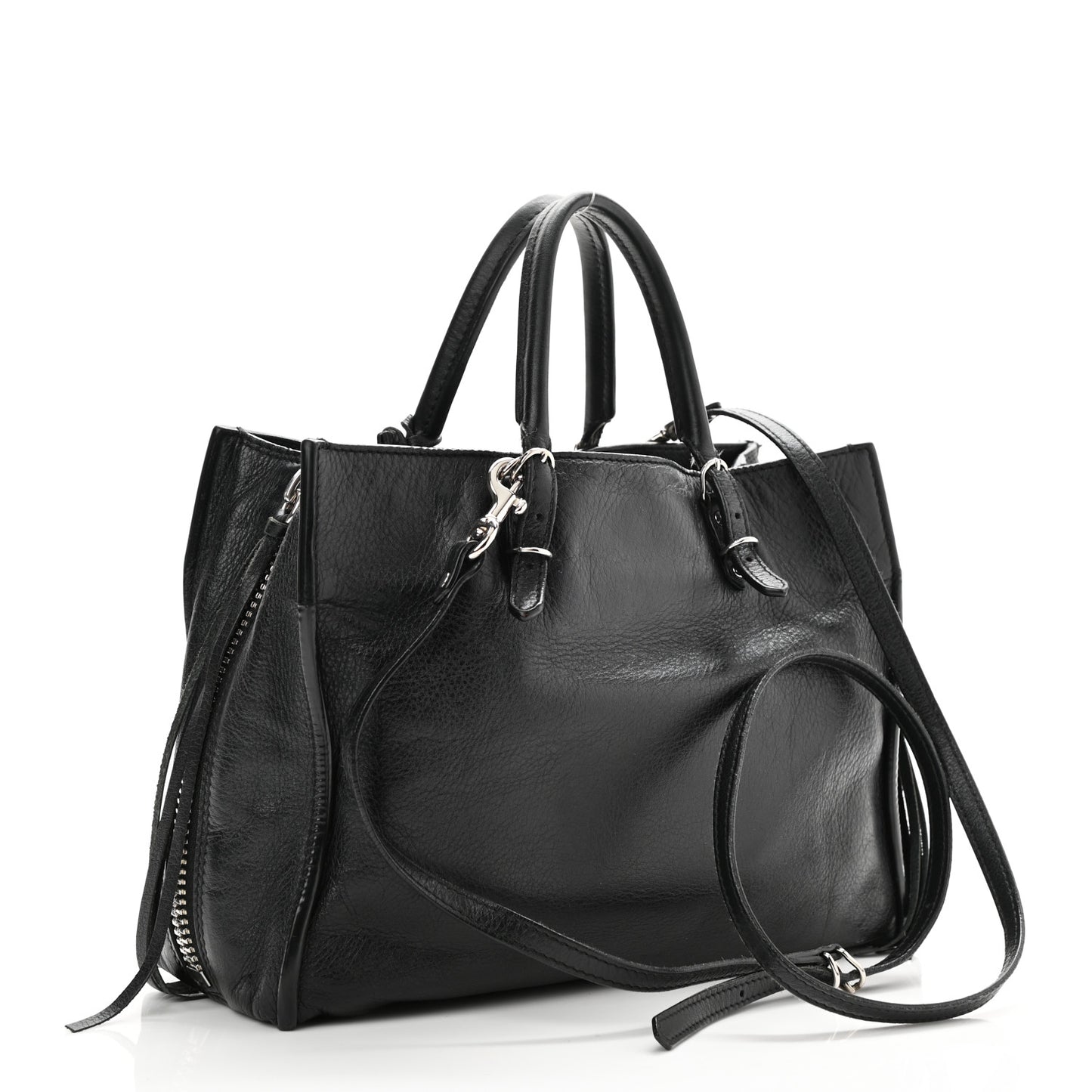 Veau Papier A6 Zip Around Tote Black
