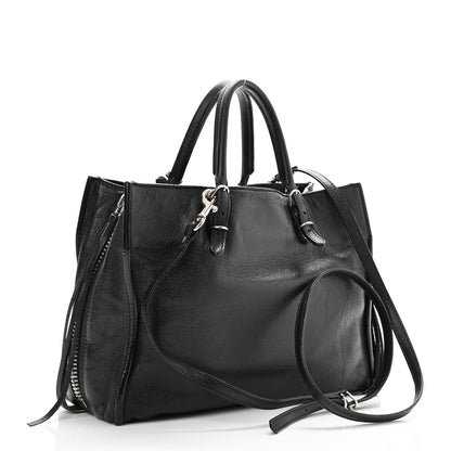 Balenciaga Veau Papier A6 Zip Around Tote Black 3 of 10