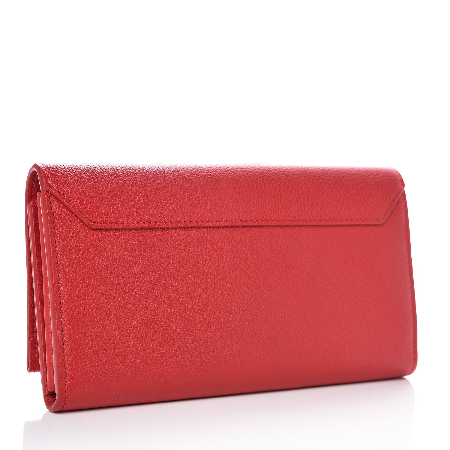 Louis Vuitton Calfskin Lockme II Wallet Rubis 3 of 8