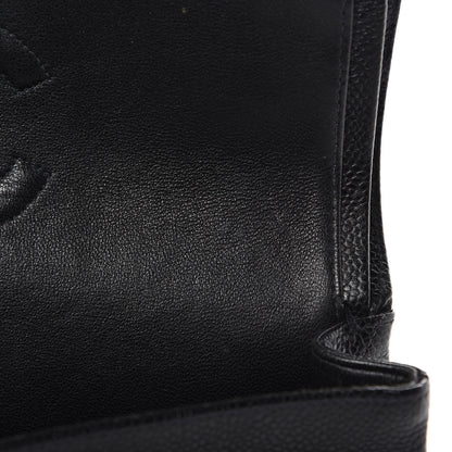 Chanel Caviar Quilted Medium Double Flap Black 13 of 15