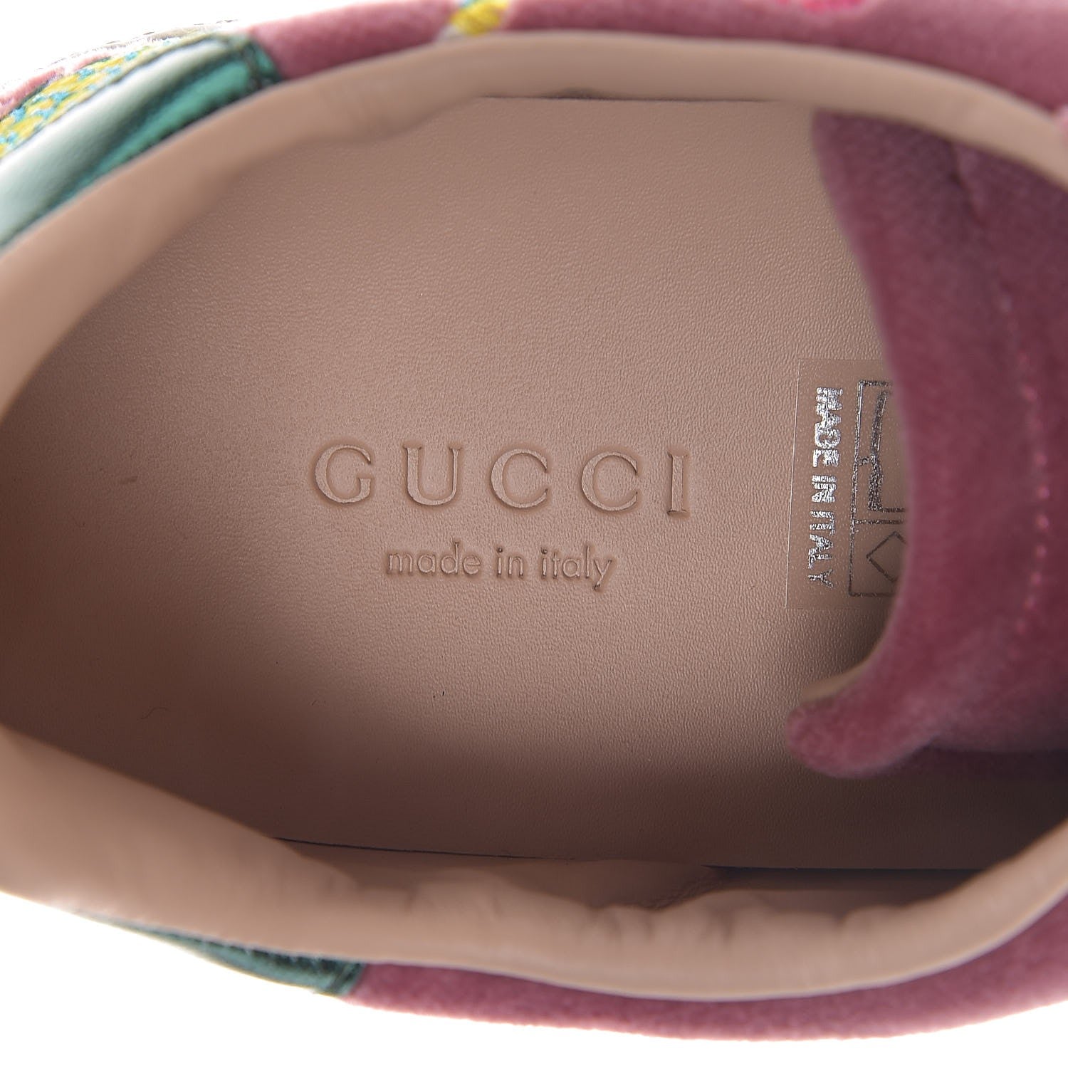 Gucci Velvet Nappa Web Dragon Embroidered Womens Ace Sneakers 36 Tibet Red 7 of 9