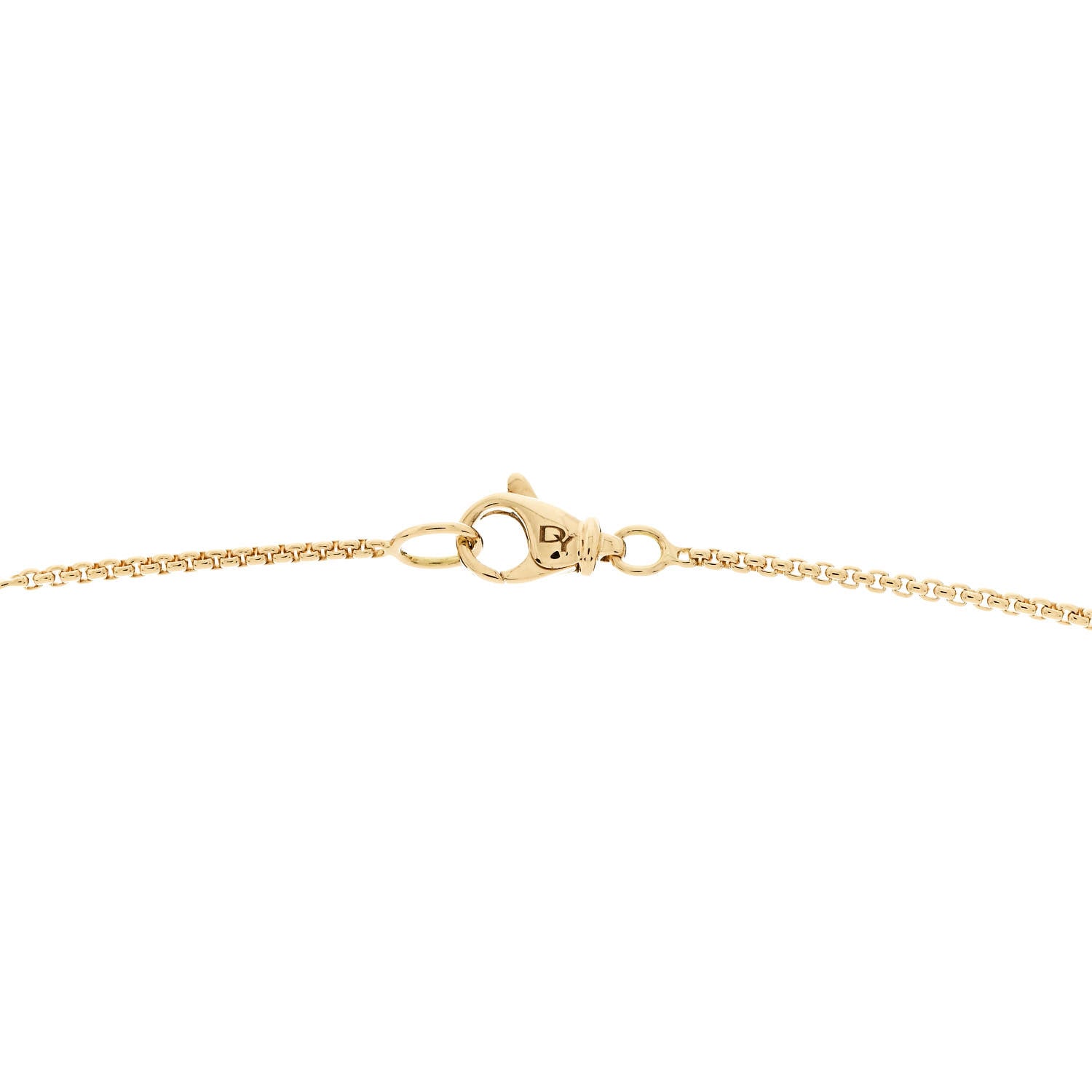 David Yurman 18K Yellow Gold Diamond Angelika Four Point Pendant Necklace 5 of 6