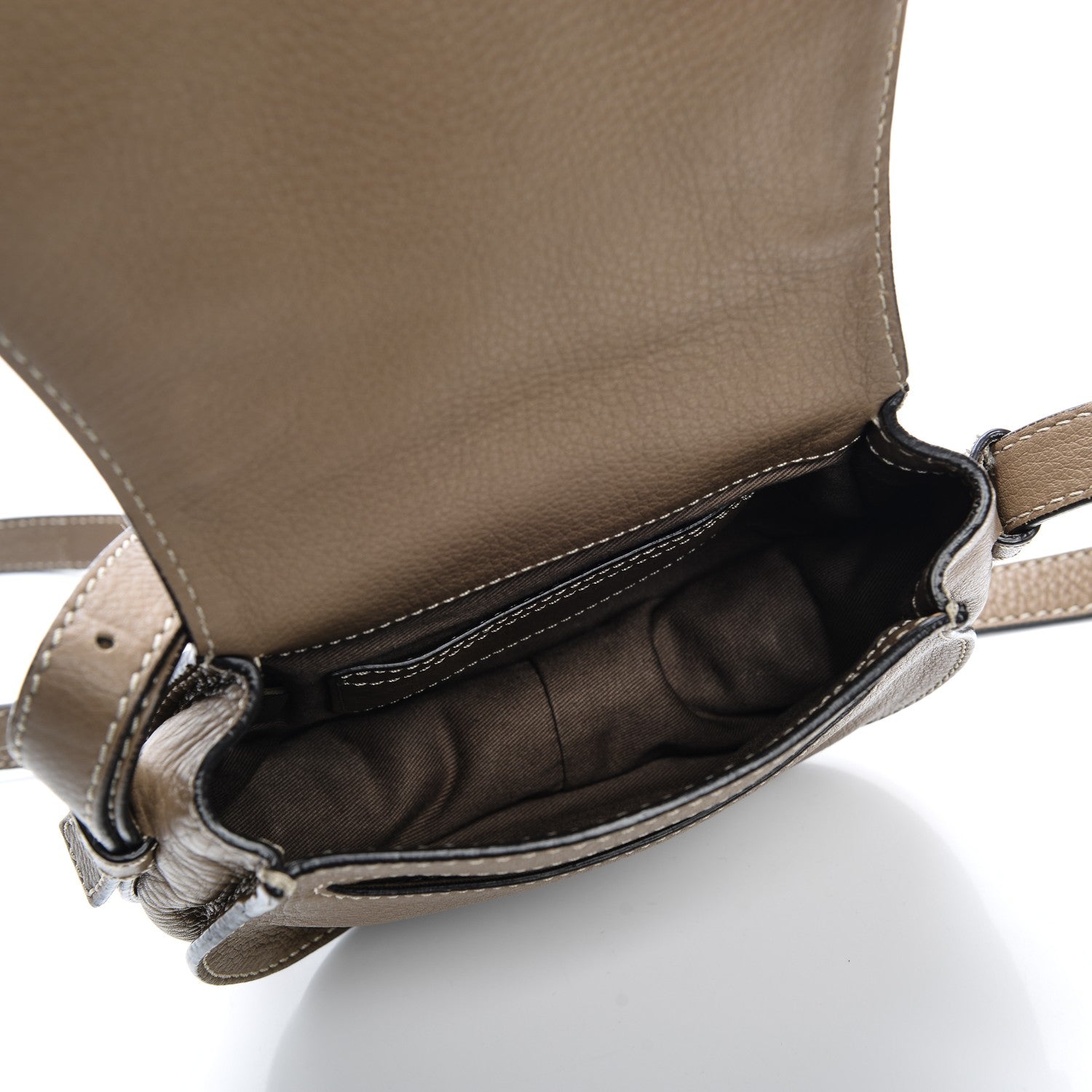 Chloe Calfskin Mini Marcie Round Crossbody Bag Nut 5 of 8