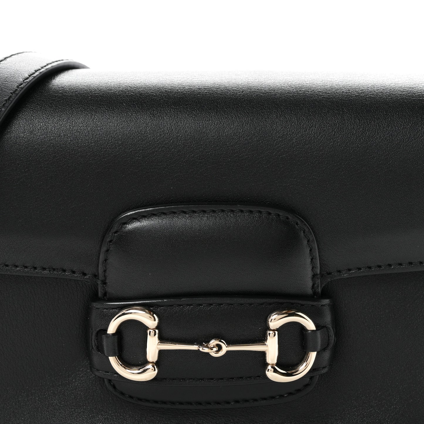 Arabella Calfskin Horsebit 1955 Shoulder Bag Black