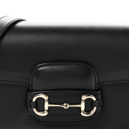 Gucci Arabella Calfskin Horsebit 1955 Shoulder Bag Black 8 of 10