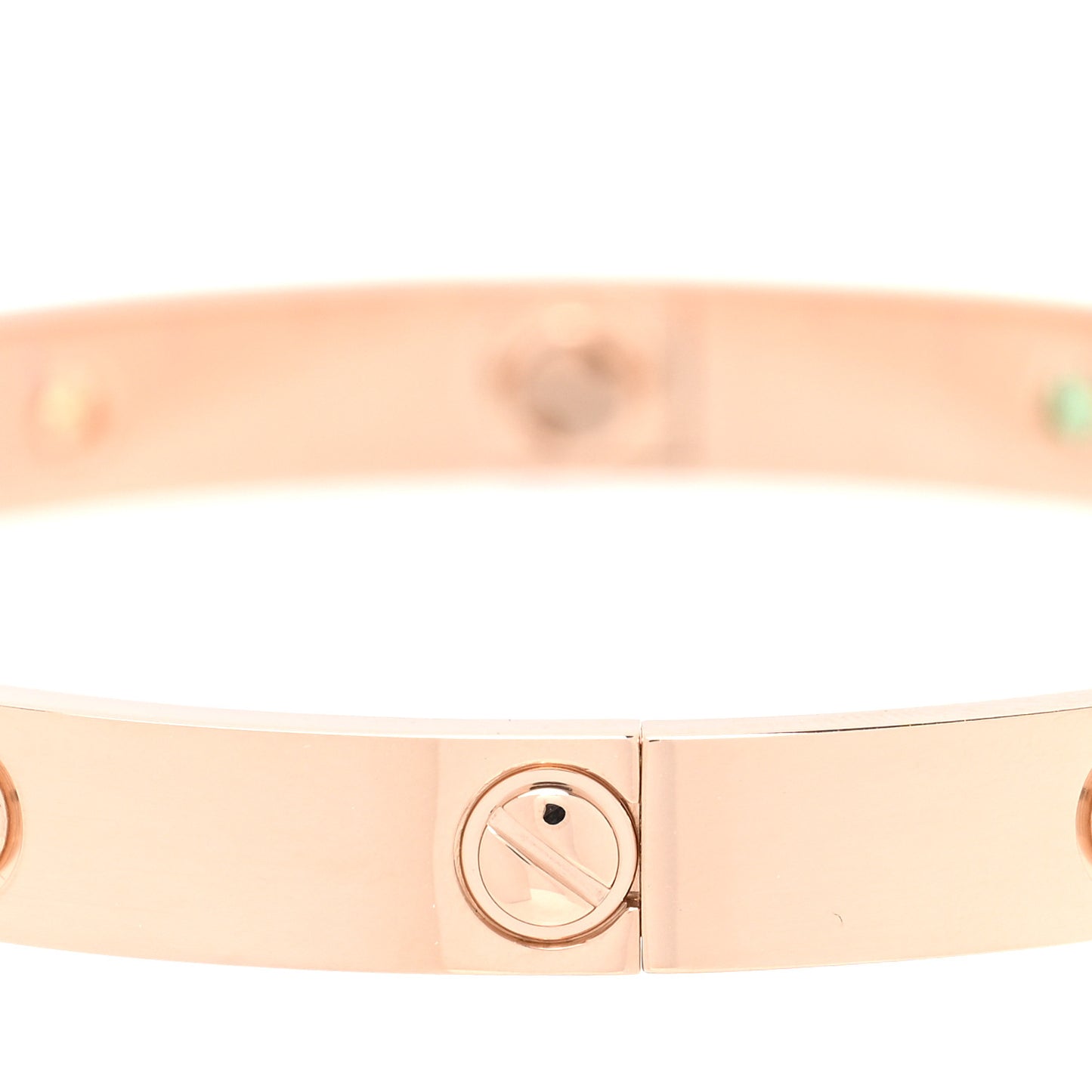 18K Pink Gold Sapphire Garnet Amethyst LOVE Bracelet 18
