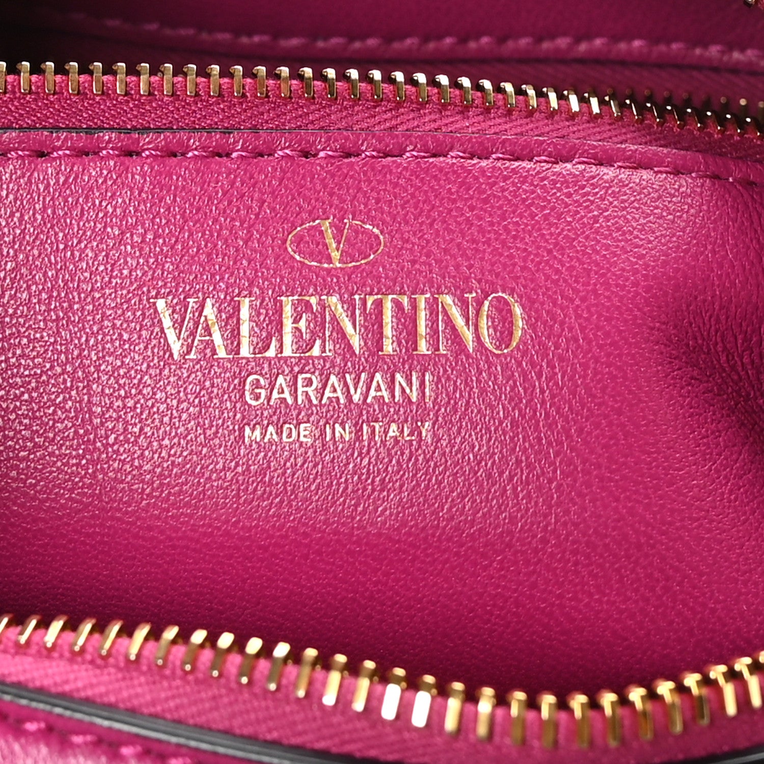 Valentino Garavani Calfskin Stud Sign Zip Hobo Rose Violet 6 of 9