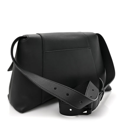 Balenciaga Semi Shiny Smooth Calfskin Monochrome Small Downtown Shoulder Bag Black 3 of 15