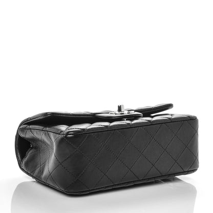 Chanel Lambskin Quilted Mini Rectangular Flap Black 4 of 7
