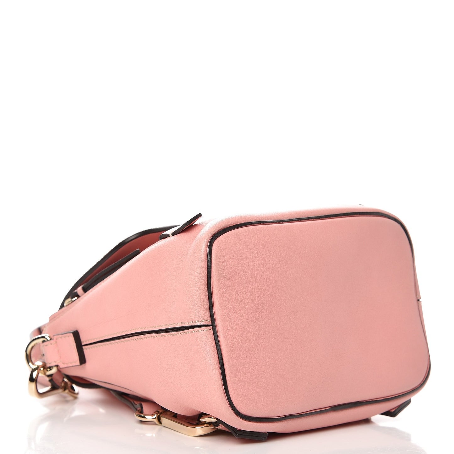 Suede Calfskin Mini Faye Backpack Washed Pink