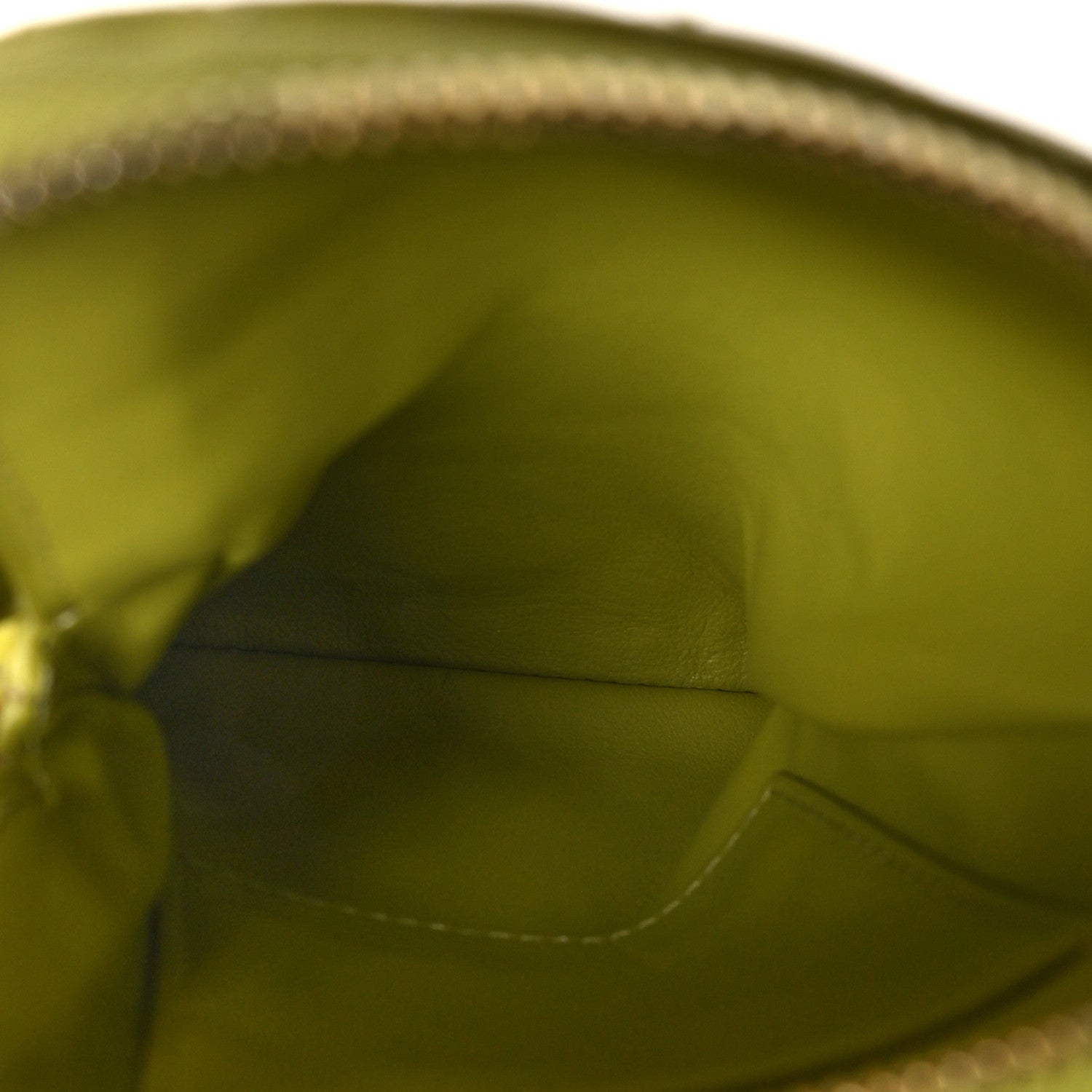 Christian Dior Supple Calfskin Cannage Caro Multifunctional Pouch Lime 5 of 9