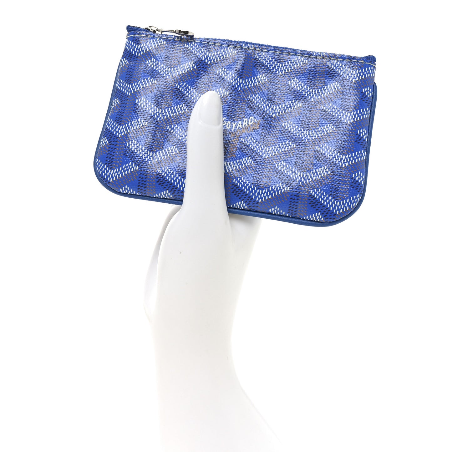Goyardine Nano Senat Key Pouch Blue