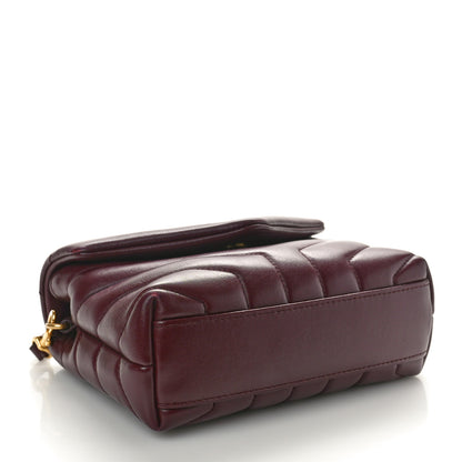 Saint Laurent Calfskin Y Quilted Monogram Toy Loulou Monogram Crossbody Bag Rouge Legion 4 of 12
