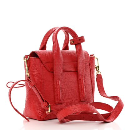 3.1 Phillip Lim Textured Calfskin Mini Pashli Satchel Red 3 of 15
