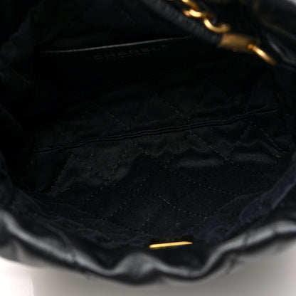 Chanel Shiny Calfskin Quilted Mini Chanel 22 Black 5 of 10