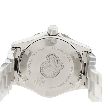 Tag Heuer Stainless Steel Diamond Mother of Pearl 27mm Aquaracer Lady Quartz Watch WAF1415 4 of 4